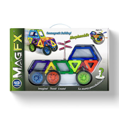 Παιδικά Δώρα Μαγνητικά τεμάχια Συστήματα 43 PCS Γεωμετρία Κατασκευαστικά Παιχνίδια Εκπαιδευτικό OEM